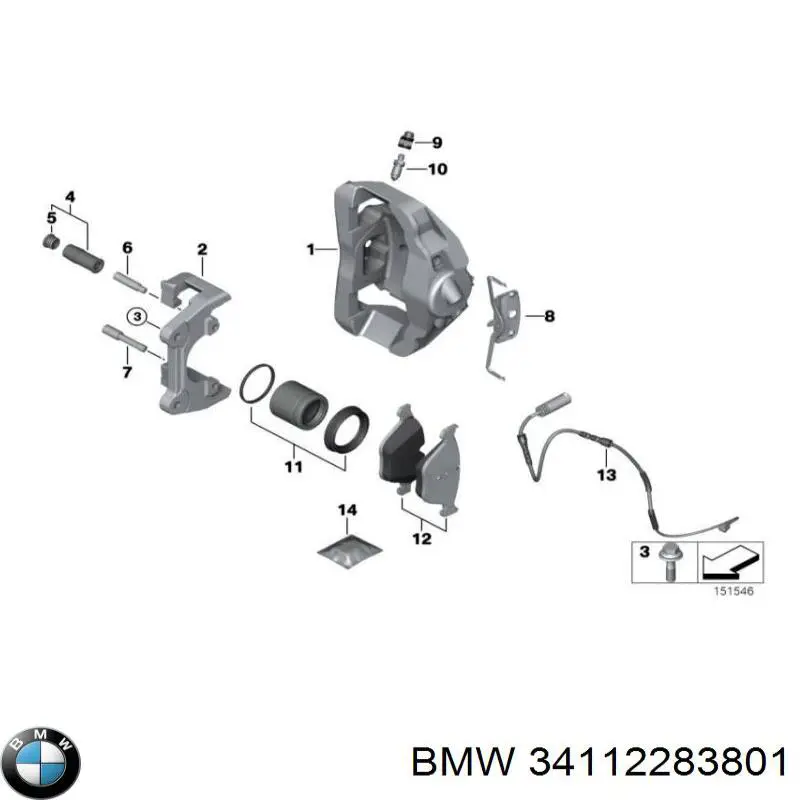 Disco do freio traseiro BMW 34112283801 preço, a partir de 345,09 USD