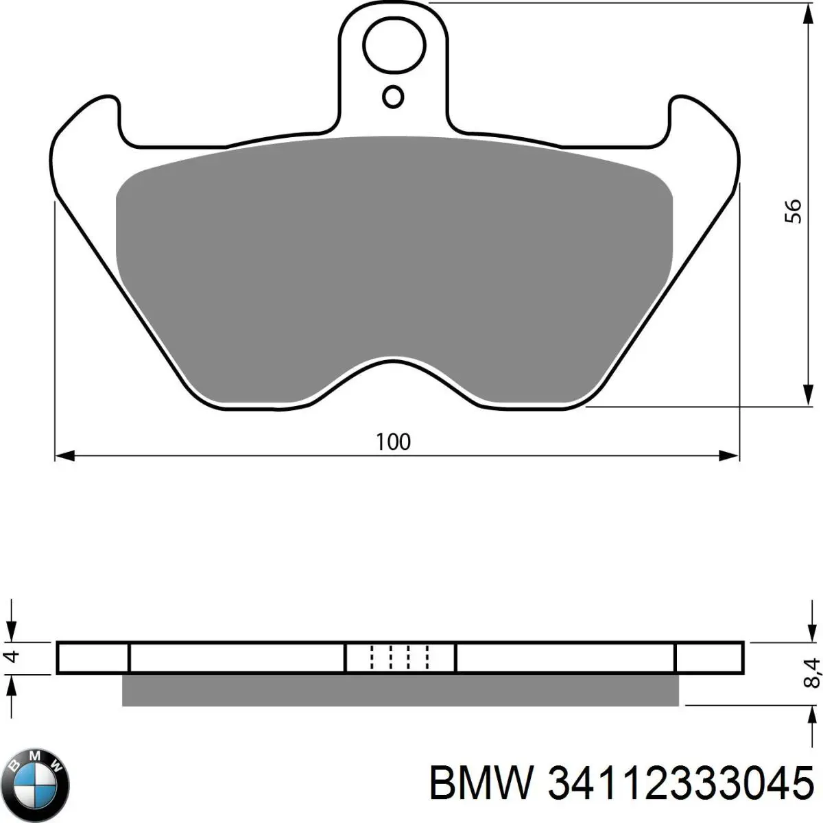 Sapatas do freio dianteiras de disco BMW 34112333045 preço, a partir de 39,28 USD