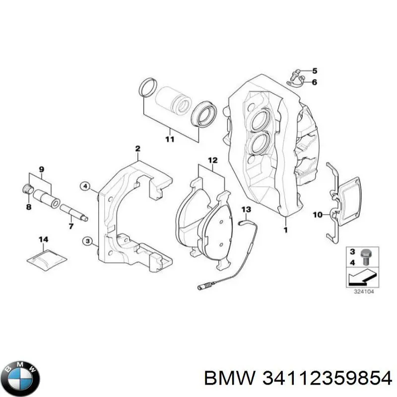  BMW 34112359854 preço, a partir de 101,40 USD