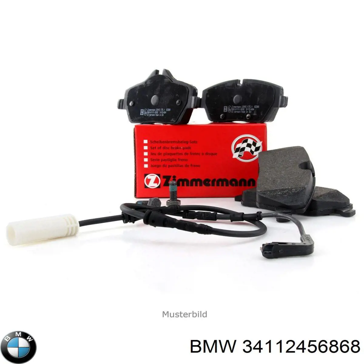 Compre 34112456868 BMW Sapatas do freio dianteiras de disco
