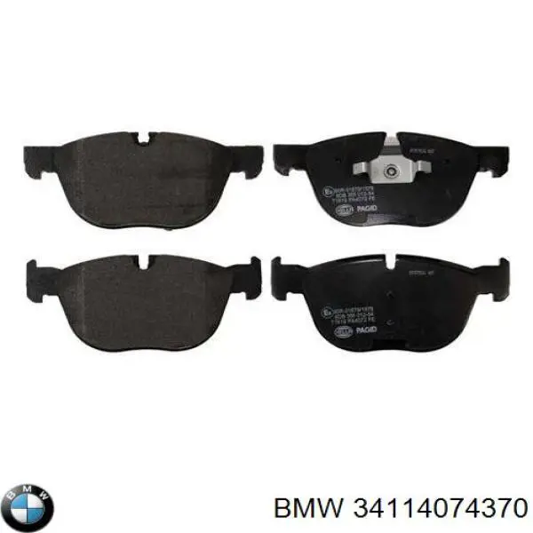 34114074370 BMW Sapatas do freio dianteiras de disco