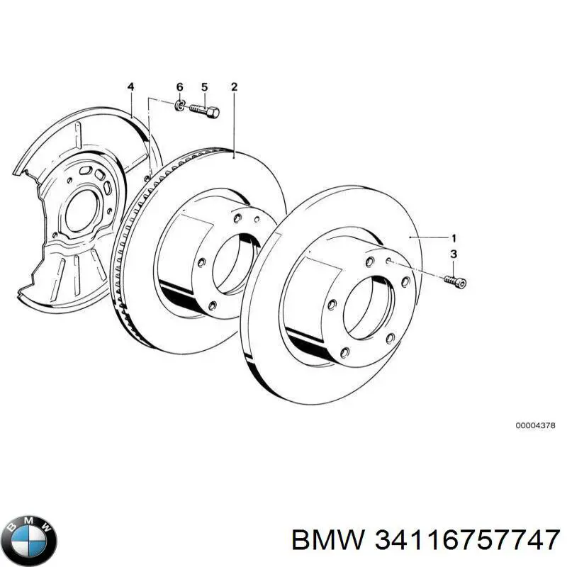 Compre 34116757747 BMW Disco do freio dianteiro