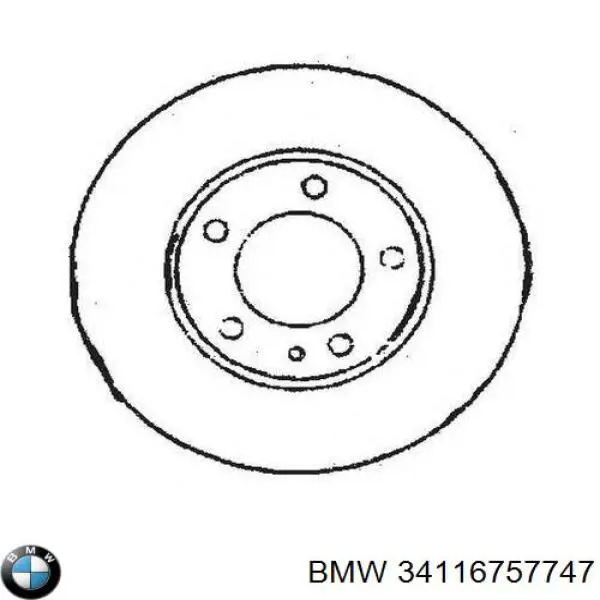 Disco do freio dianteiro BMW 34116757747 preço, a partir de 114,07 USD