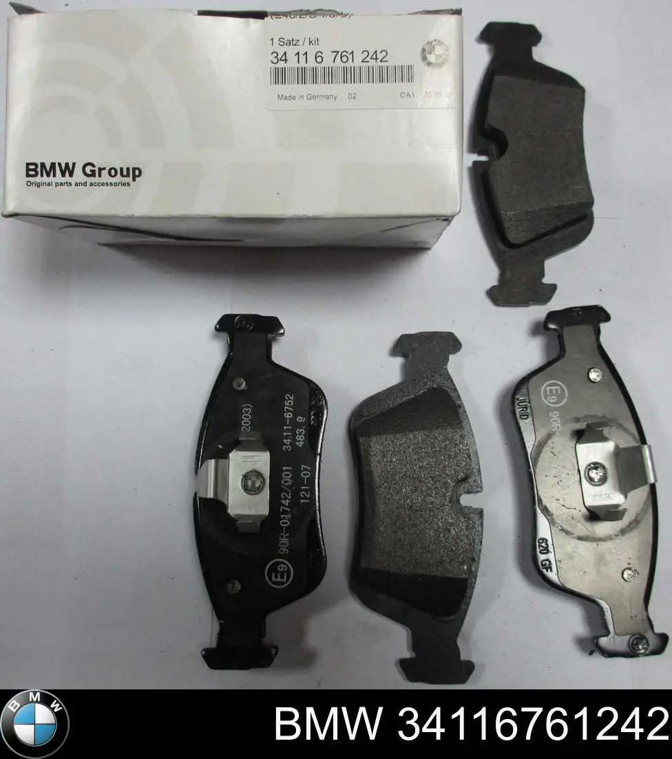 Sapatas do freio dianteiras de disco BMW 34116761242 preço, a partir de 27,01 USD