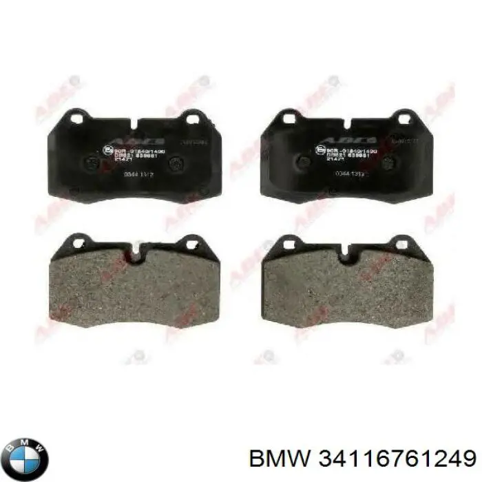 Sapatas do freio dianteiras de disco BMW 34116761249 preço, a partir de 33,63 USD