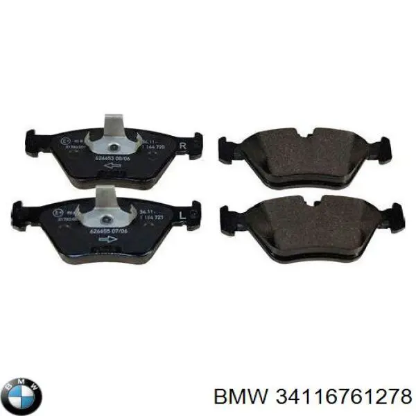 Sapatas do freio dianteiras de disco BMW 34116761278 preço, a partir de 41,70 USD