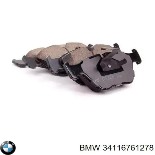 Compre 34116761278 BMW Sapatas do freio dianteiras de disco