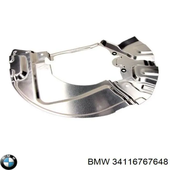 34116767648 BMW Proteção do freio de disco dianteiro direito