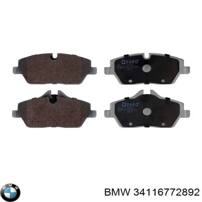 Sapatas do freio dianteiras de disco BMW 34116772892 preço, a partir de 31,09 USD