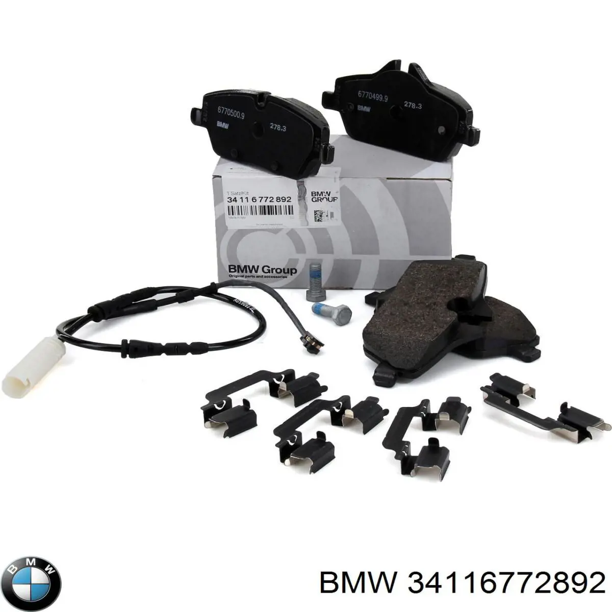 Compre 34116772892 BMW Sapatas do freio dianteiras de disco