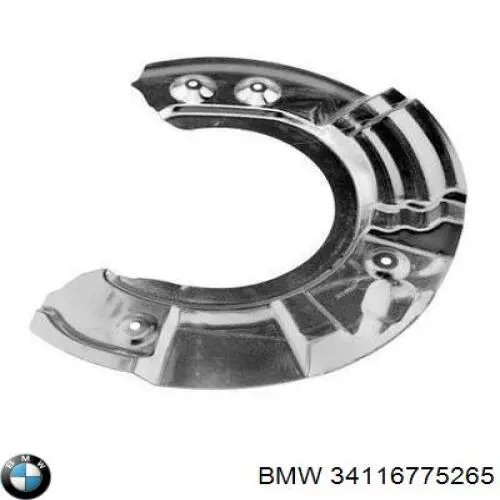 34116775265 BMW Proteção do freio de disco dianteiro esquerdo