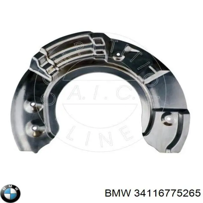 Proteção do freio de disco dianteiro esquerdo BMW 34116775265 preço, a partir de 31,14 USD