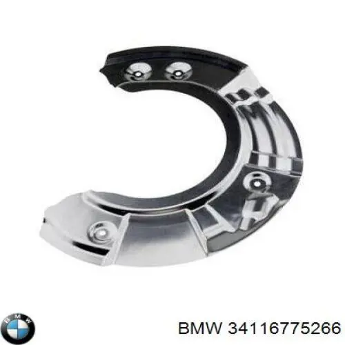 Compre 34116775266 BMW Proteção do freio de disco dianteiro direito