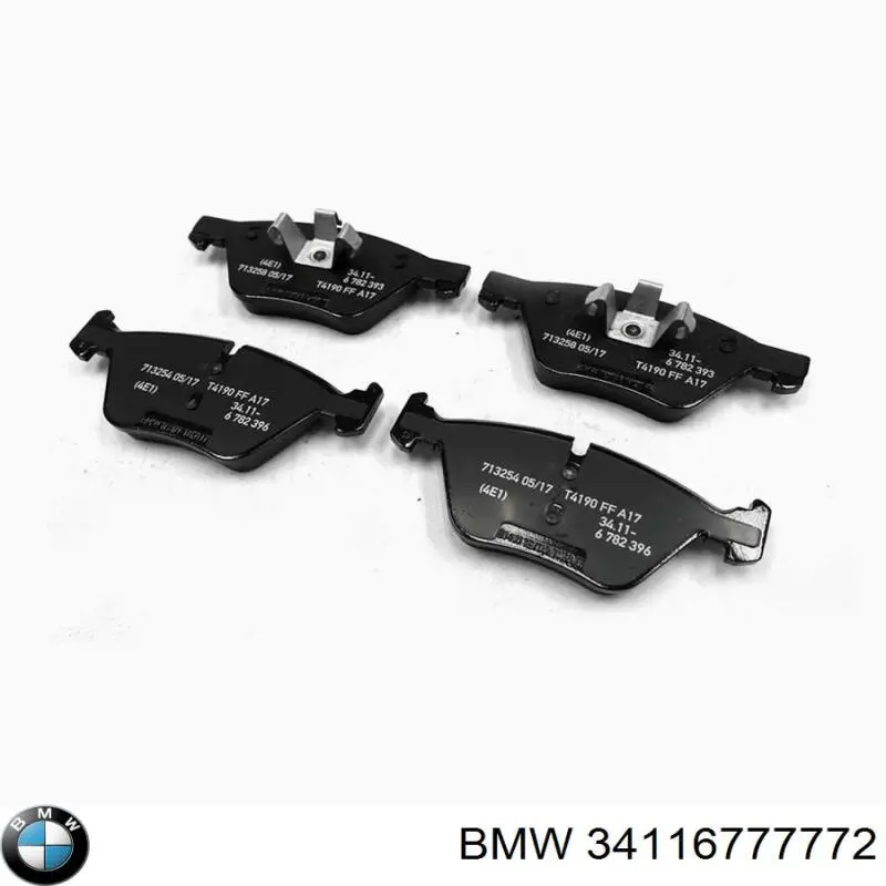 Compre 34116777772 BMW Sapatas do freio dianteiras de disco