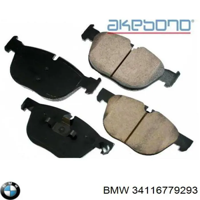 34116779293 BMW Sapatas do freio dianteiras de disco