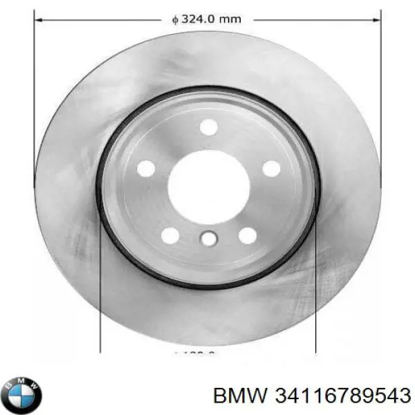 34116789543 BMW Disco do freio dianteiro