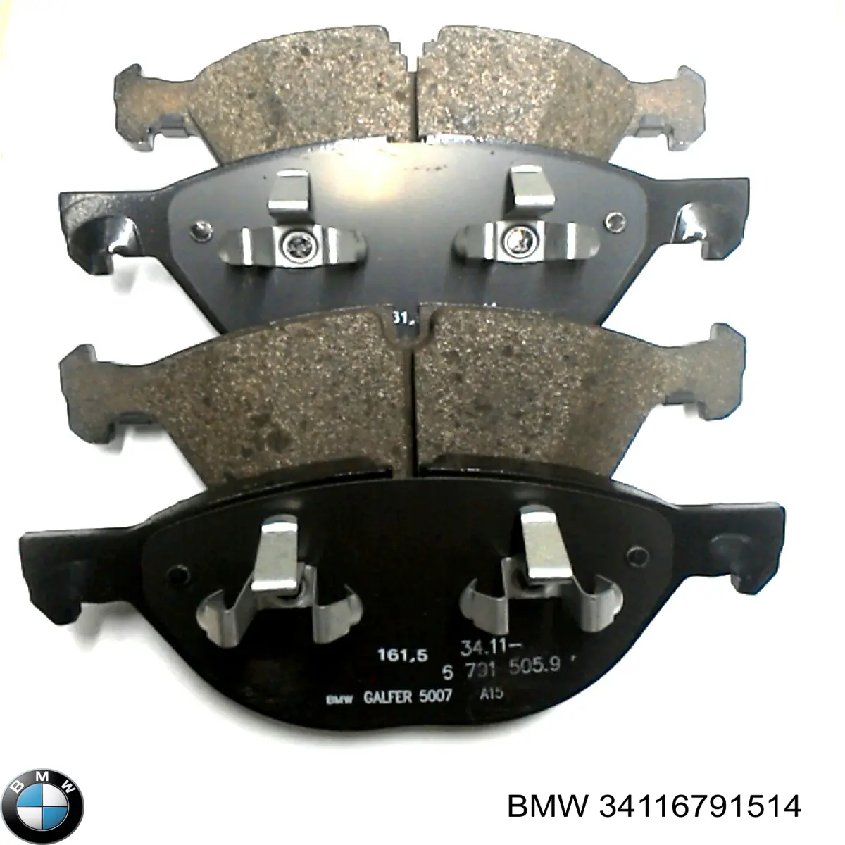 Compre 34116791514 BMW Sapatas do freio dianteiras de disco