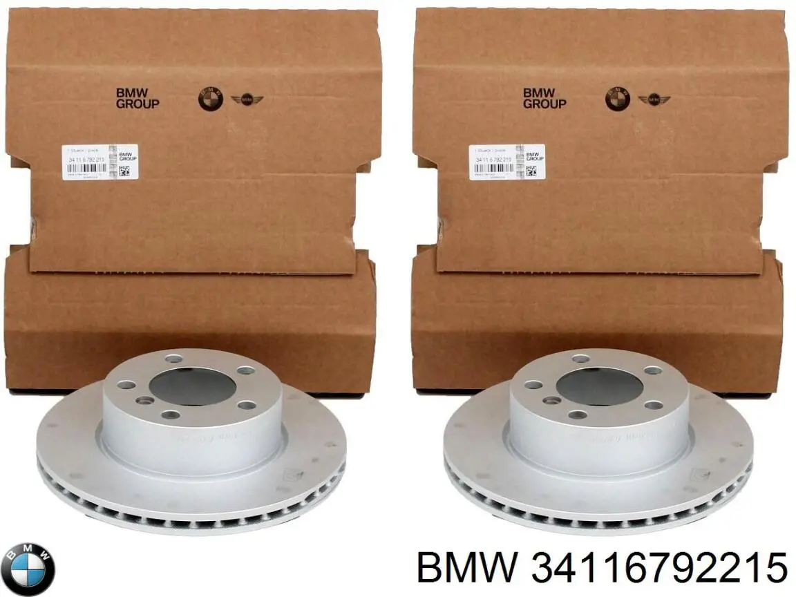 Disco do freio dianteiro BMW 34116792215 preço, a partir de 48,77 USD
