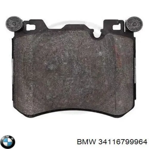 Compre 34116799964 BMW Sapatas do freio dianteiras de disco