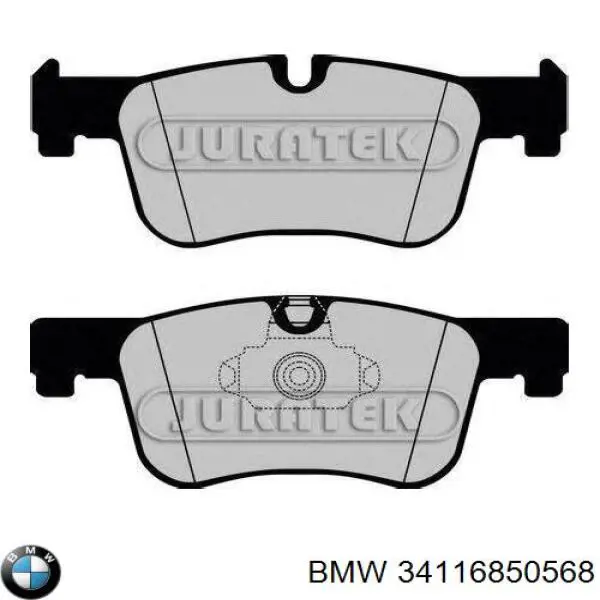 Sapatas do freio dianteiras de disco BMW 34116850568 preço, a partir de 52,07 USD