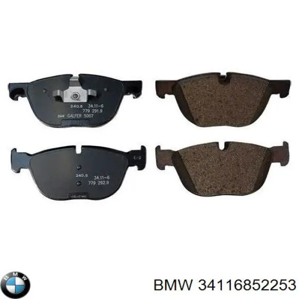 Sapatas do freio dianteiras de disco BMW 34116852253 preço, a partir de 48,29 USD