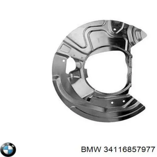 34116857977 BMW Proteção do freio de disco dianteiro esquerdo
