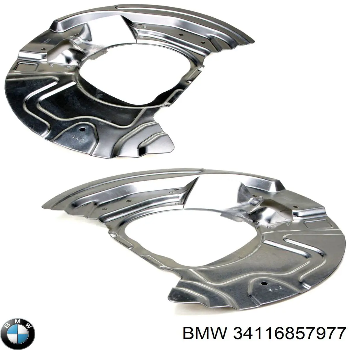Compre 34116857977 BMW Proteção do freio de disco dianteiro esquerdo