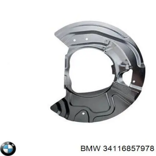 34116857978 BMW Proteção do freio de disco dianteiro direito