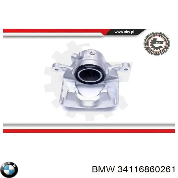 Compre 34116860261 BMW Suporte do freio dianteiro esquerdo