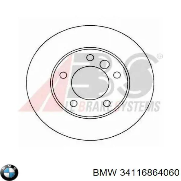 Compre 34116864060 BMW Disco do freio dianteiro