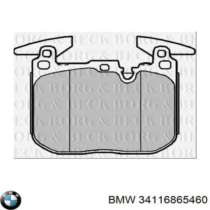Sapatas do freio dianteiras de disco BMW 34116865460 preço, a partir de 57,18 USD