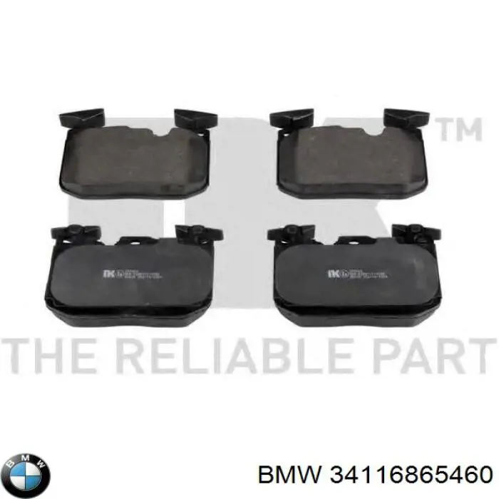 Compre 34116865460 BMW Sapatas do freio dianteiras de disco