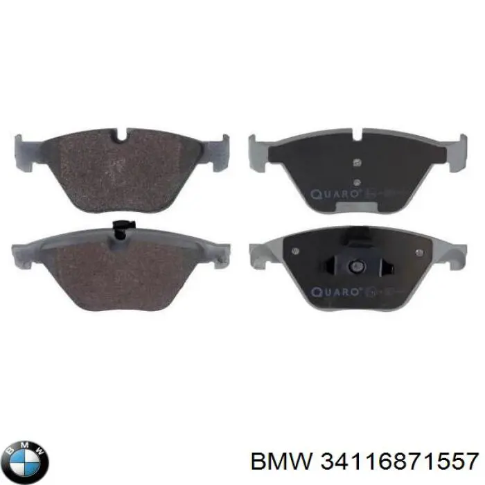Compre 34116871557 BMW Sapatas do freio dianteiras de disco