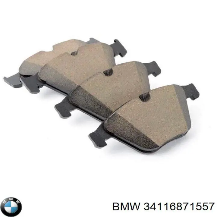 34116871557 BMW Sapatas do freio dianteiras de disco