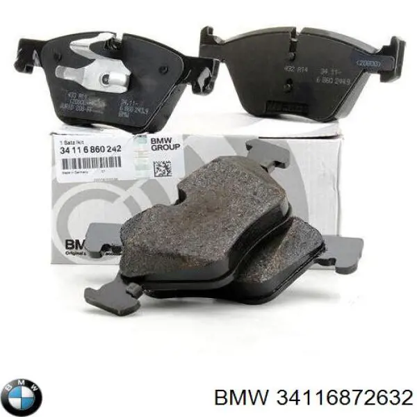 34116872632 BMW Sapatas do freio dianteiras de disco