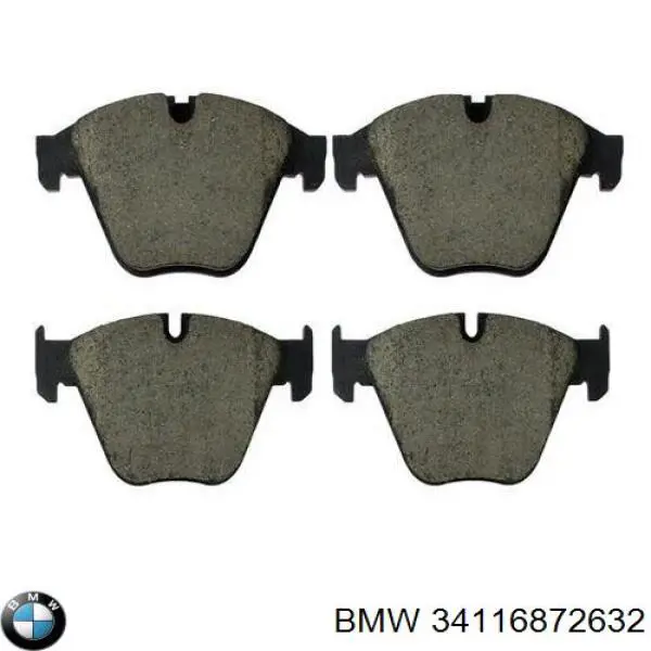 Compre 34116872632 BMW Sapatas do freio dianteiras de disco