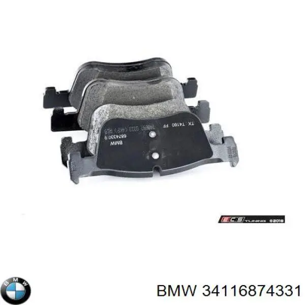 Sapatas do freio dianteiras de disco BMW 34116874331 preço, a partir de 45,69 USD