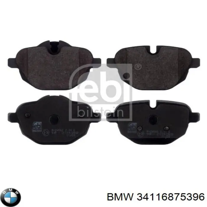 Sapatas do freio dianteiras de disco BMW 34116875396 preço, a partir de 102,72 USD