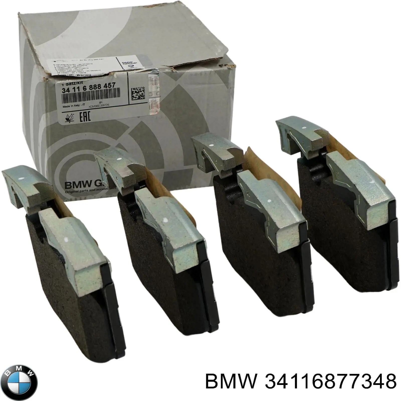 34116877348 BMW Kit de reparação das sapatas do freio