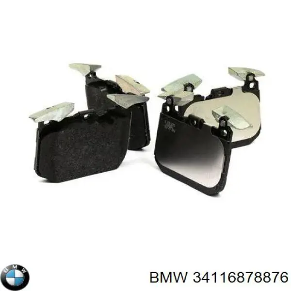 Compre 34116878876 BMW Sapatas do freio dianteiras de disco
