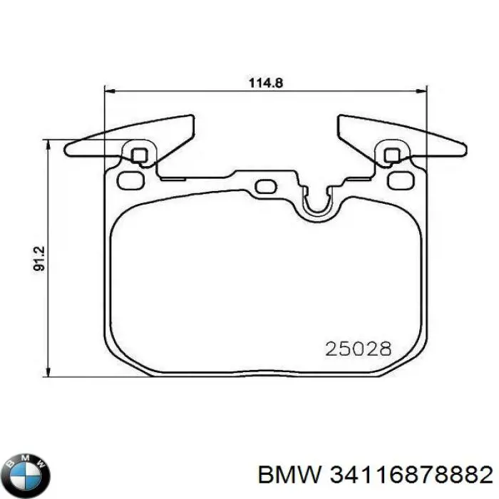 Sapatas do freio dianteiras de disco BMW 34116878882 preço, a partir de 57,74 USD