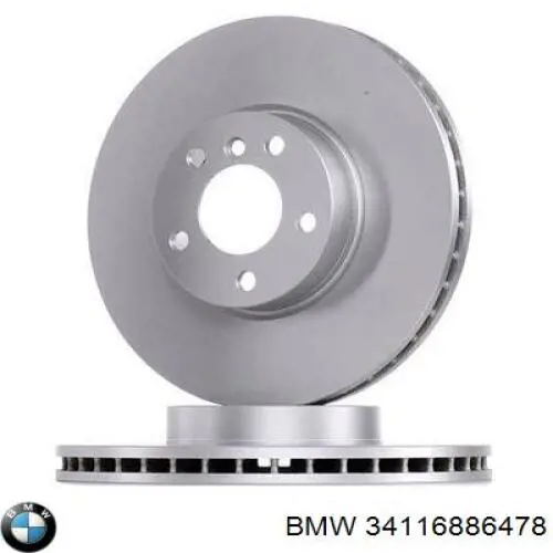 Disco do freio dianteiro BMW 34116886478 preço, a partir de 94,56 USD