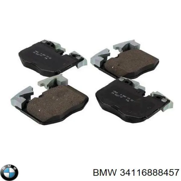 34116888457 BMW Sapatas do freio dianteiras de disco