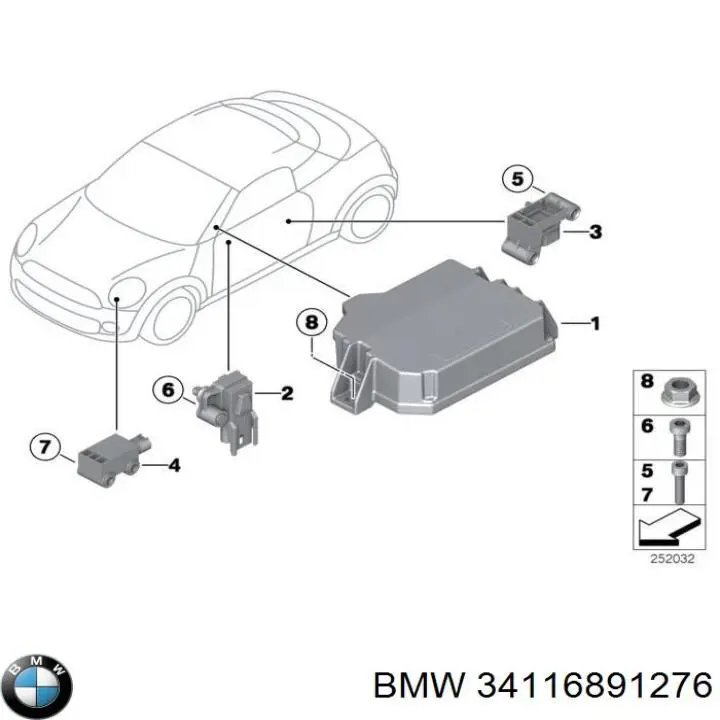 34116891276 BMW Suporte do freio dianteiro direito
