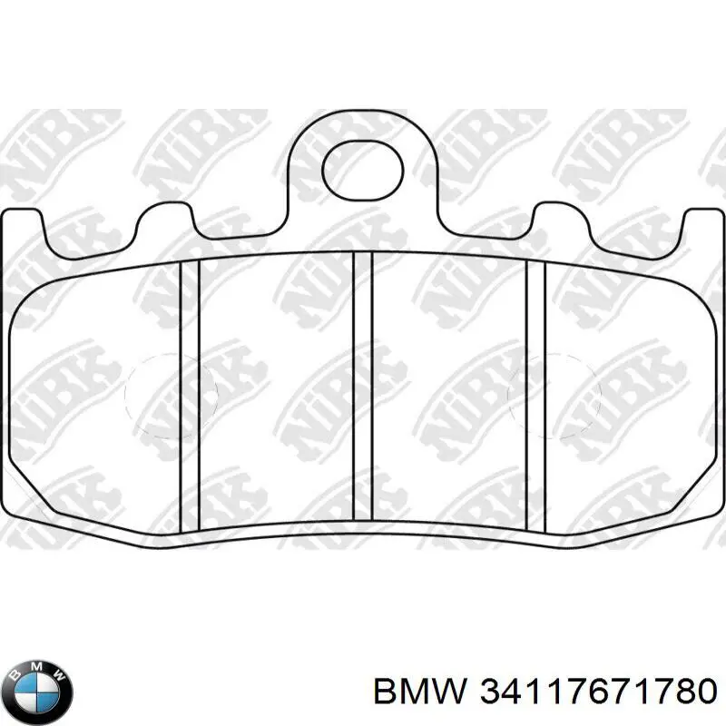 34117671780 BMW Sapatas do freio dianteiras de disco
