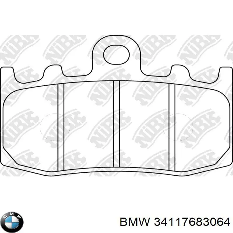 Compre 34118534183 BMW Sapatas do freio dianteiras de disco
