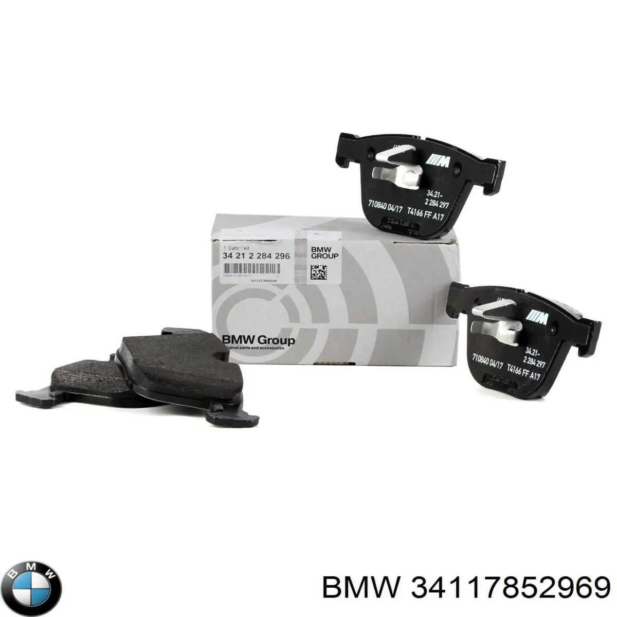Sapatas do freio dianteiras de disco BMW 34117852969
