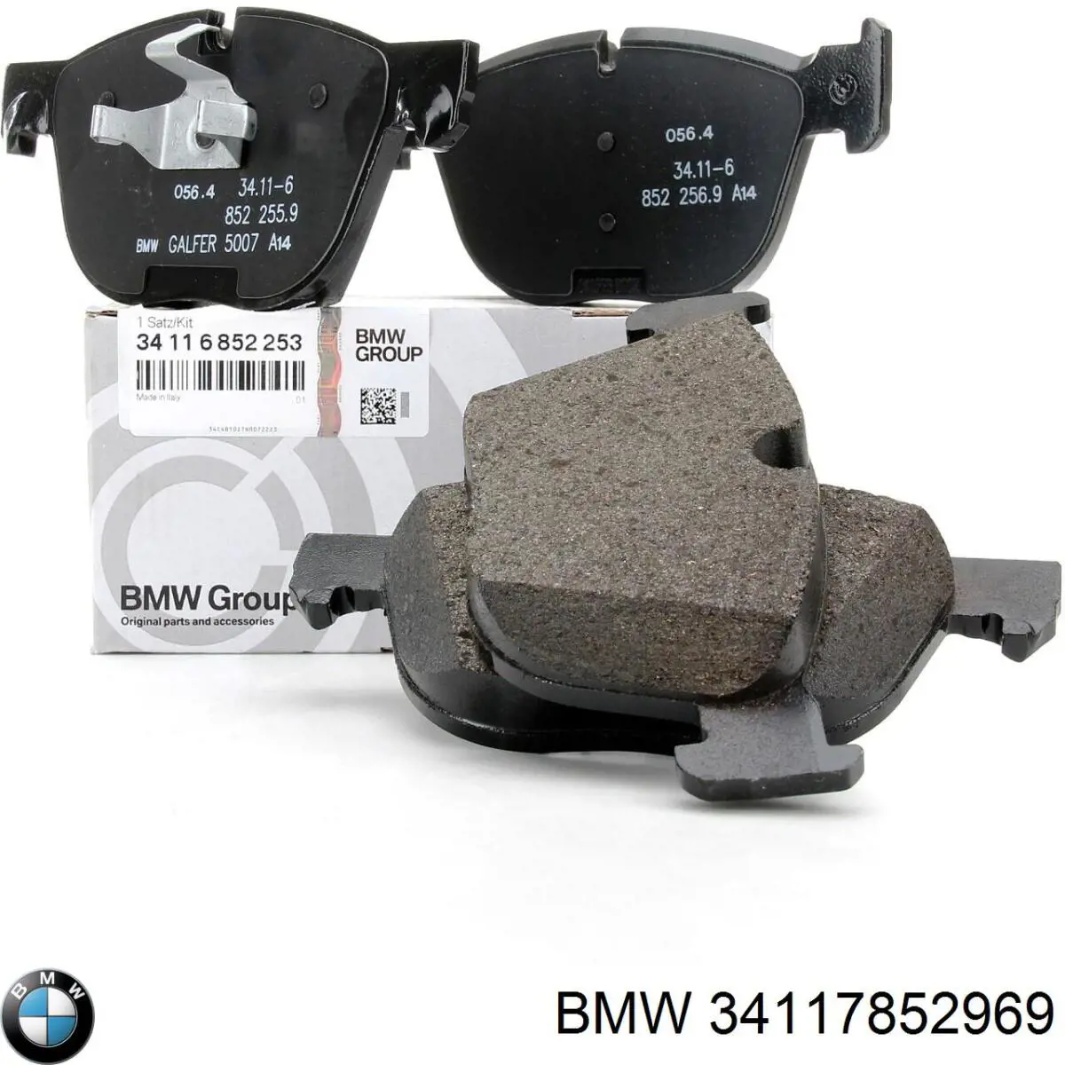 Compre 34117852969 BMW Sapatas do freio dianteiras de disco