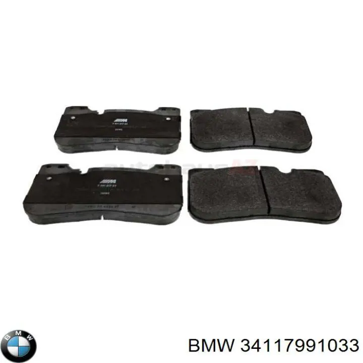 34117991033 BMW Sapatas do freio dianteiras de disco