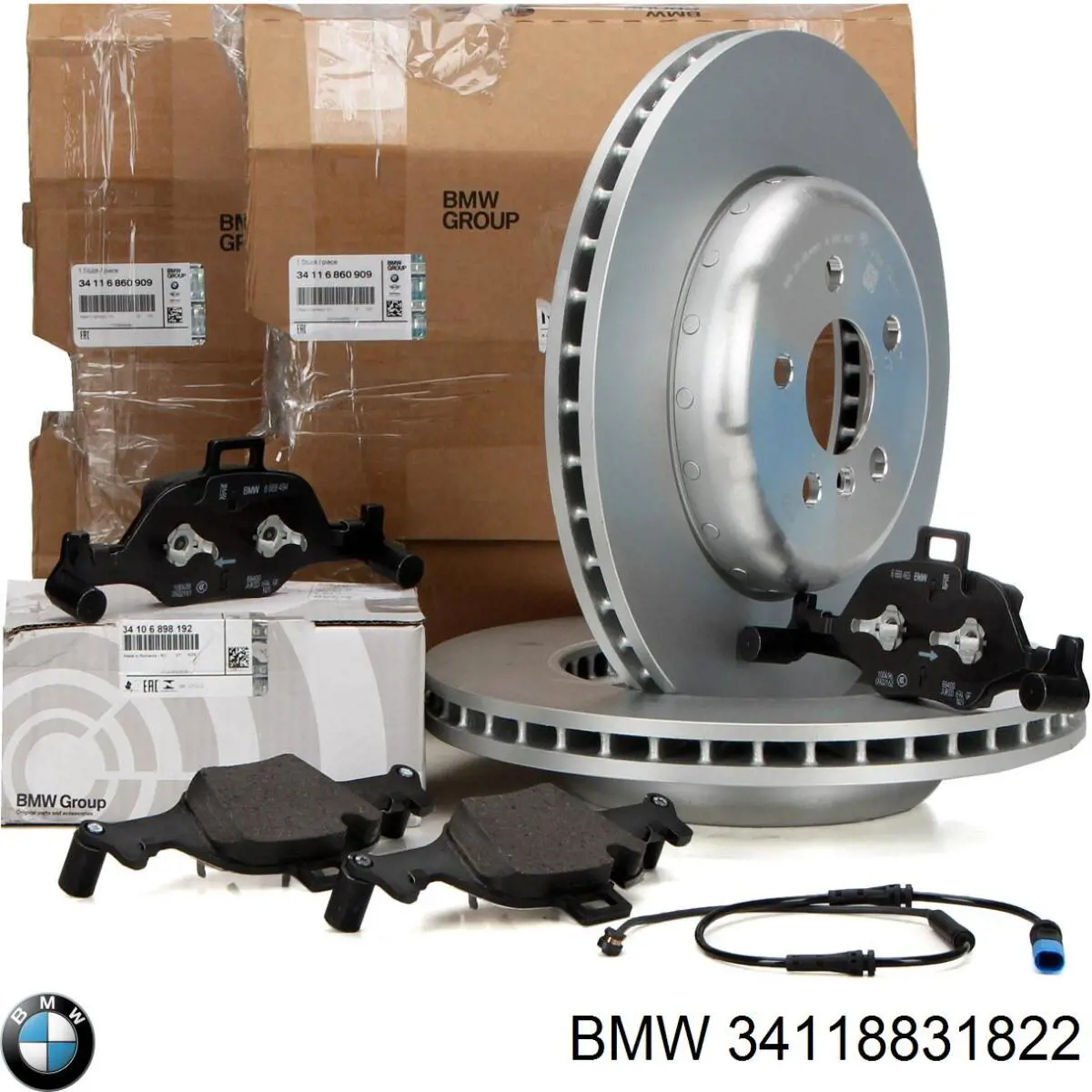 Compre 34118831822 BMW Disco do freio dianteiro